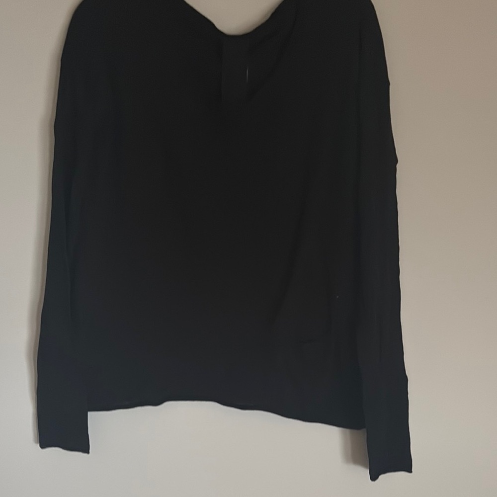 Black Long Sleeve Blouse Sweater